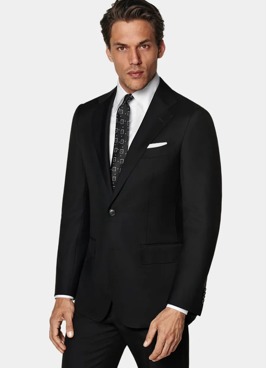 Suitsupply Costume Havana coupe Tailored noir Black Flash Sale