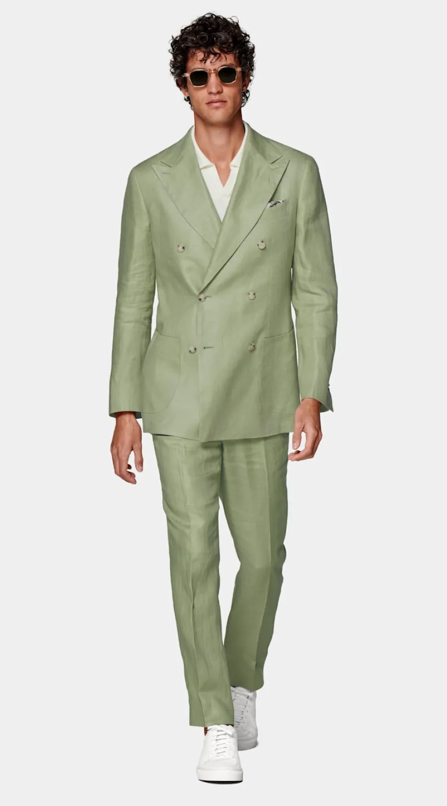 Suitsupply Costume Havana coupe Tailored vert clair Best