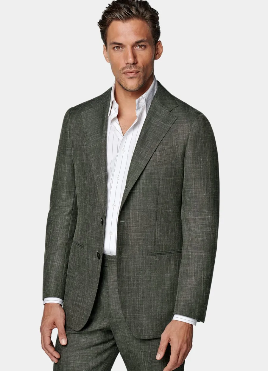 Suitsupply Costume Havana coupe Tailored vert foncé Dark Green Outlet