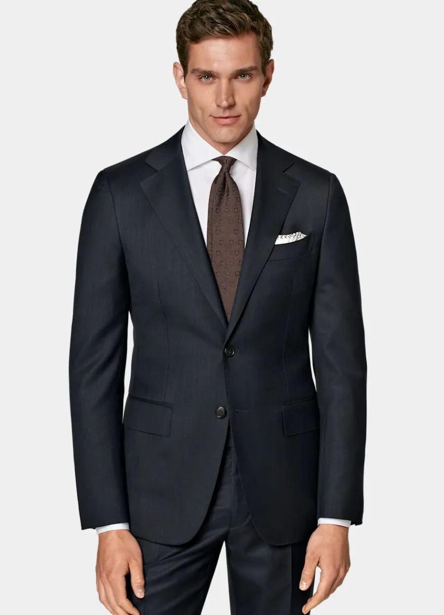 Suitsupply Costume Lazio coupe Tailored bleu marine Flash Sale