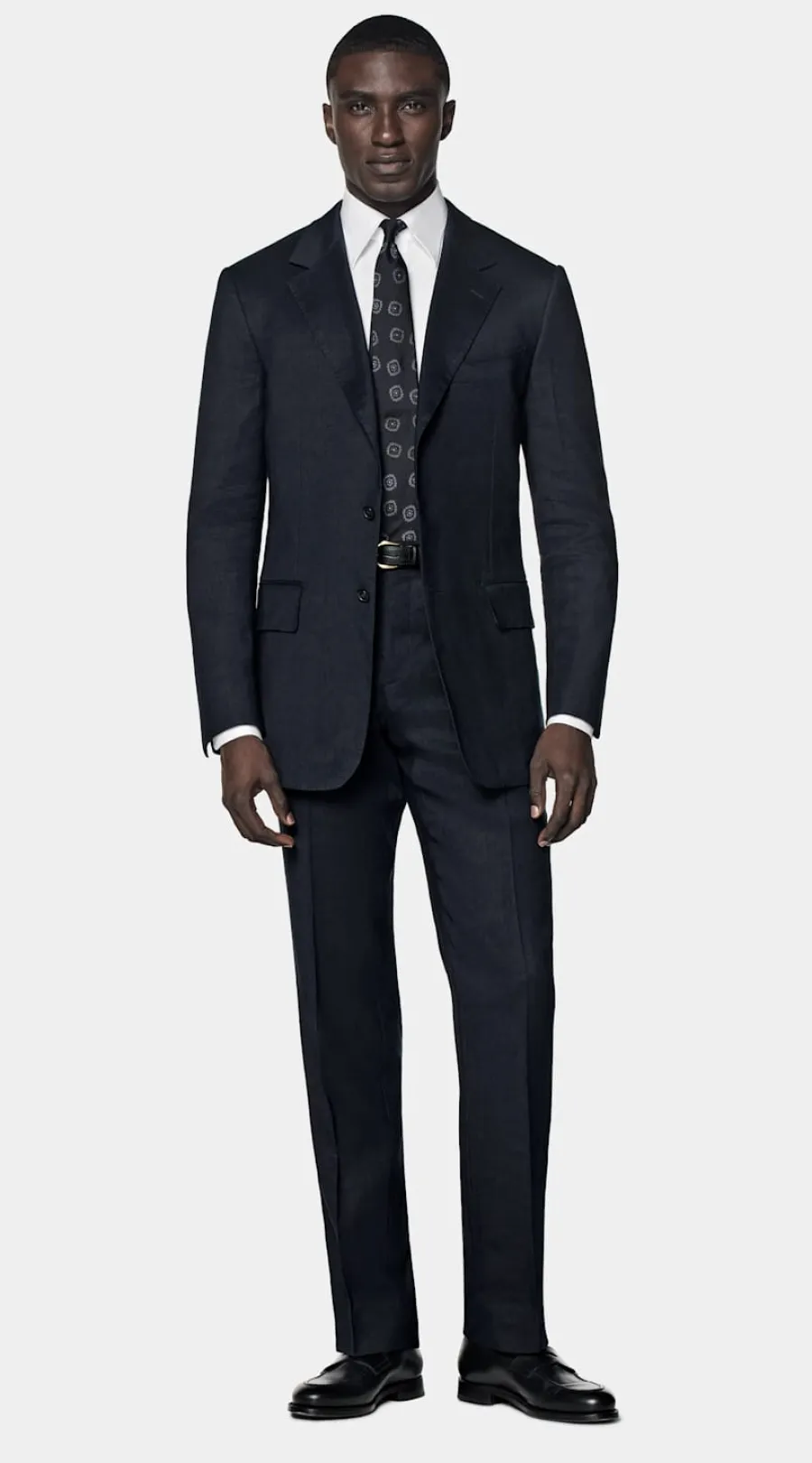 Suitsupply Costume Milano coupe Tailored bleu marine Outlet