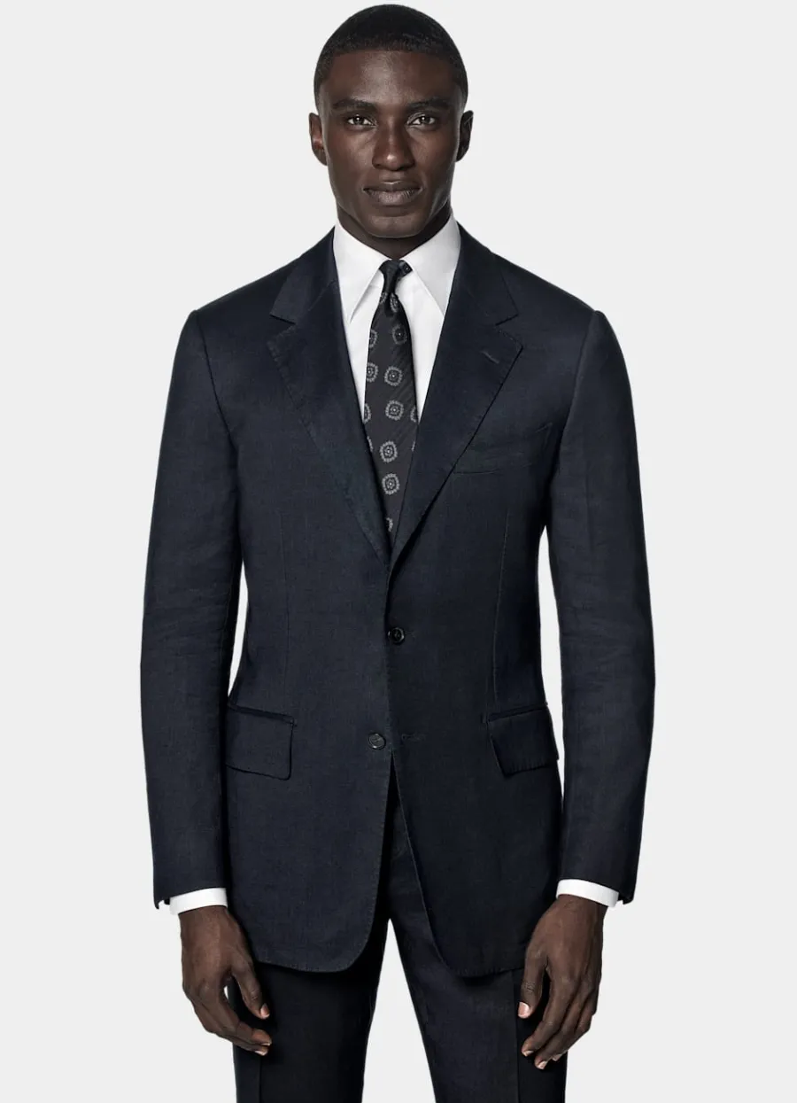 Suitsupply Costume Milano coupe Tailored bleu marine Outlet