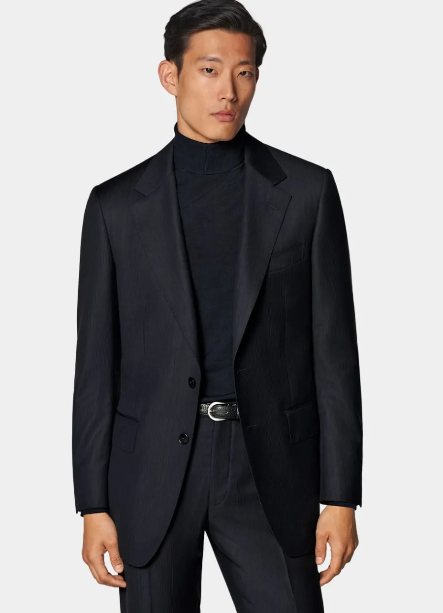 Suitsupply Costume Milano coupe Tailored bleu marine à rayures Shop