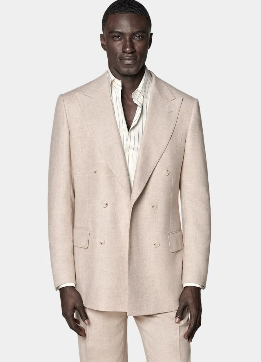 Suitsupply Costume Milano coupe Tailored couleur sable Online