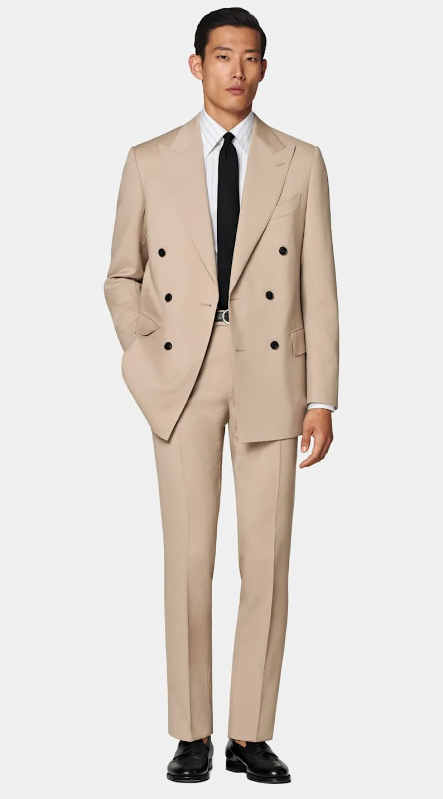 Suitsupply Costume Milano coupe Tailored marron moyen Sale