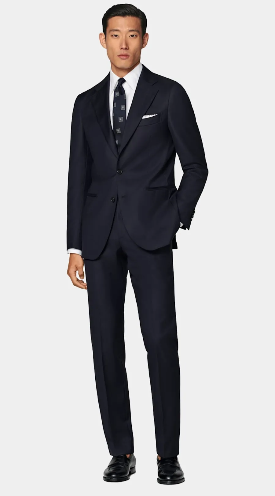 Suitsupply Costume Perennial Havana coupe Tailored bleu marine Navy Online