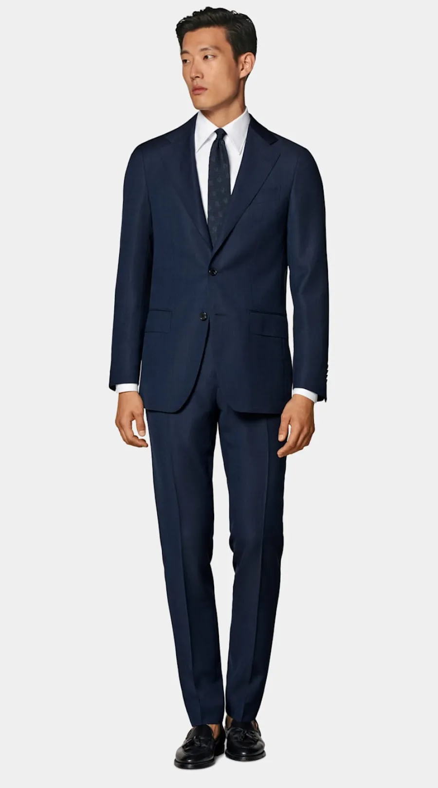 Suitsupply Costume Perennial Havana coupe Tailored bleu marine Cheap