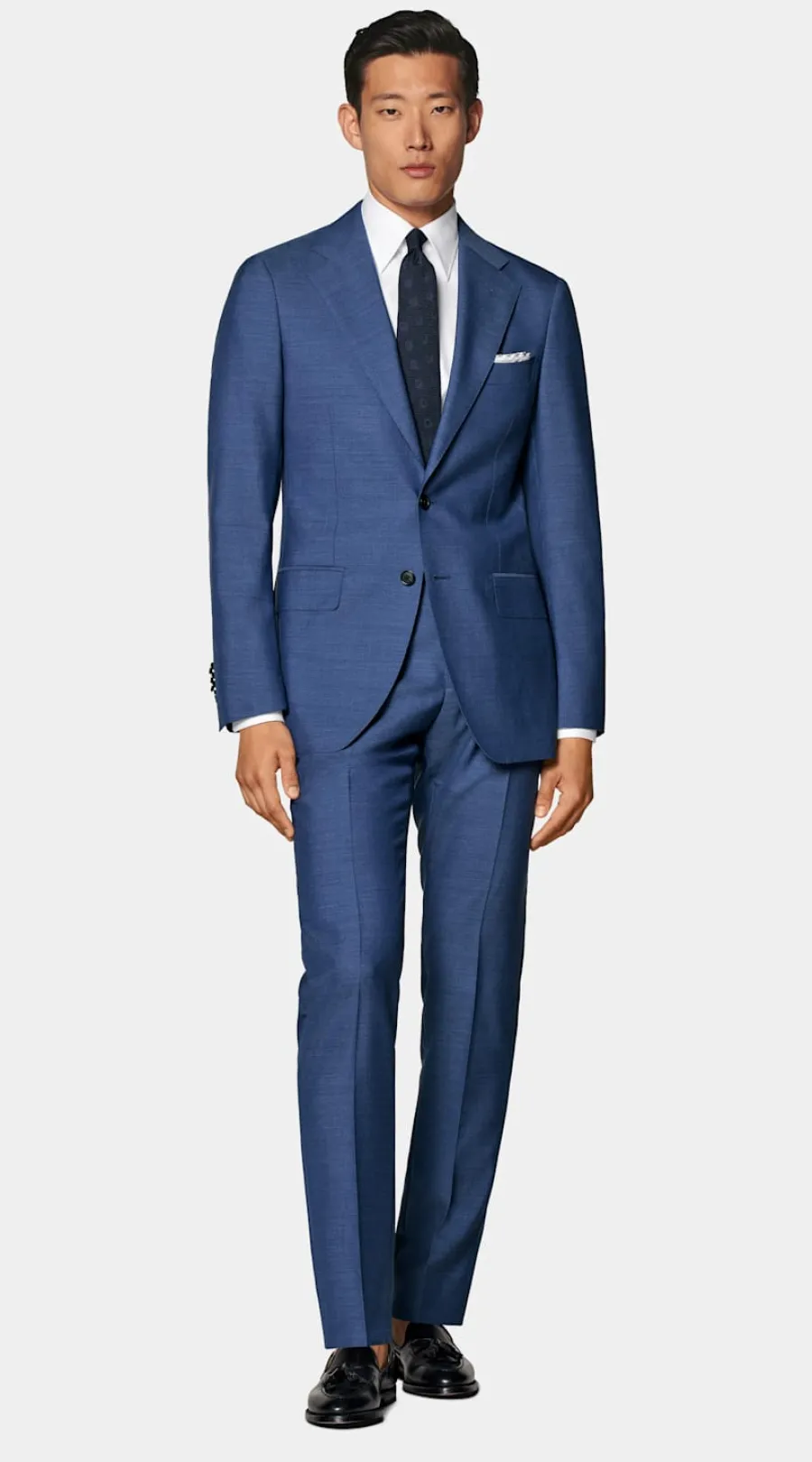 Suitsupply Costume Perennial Havana coupe Tailored bleu moyen Mid Blue Shop