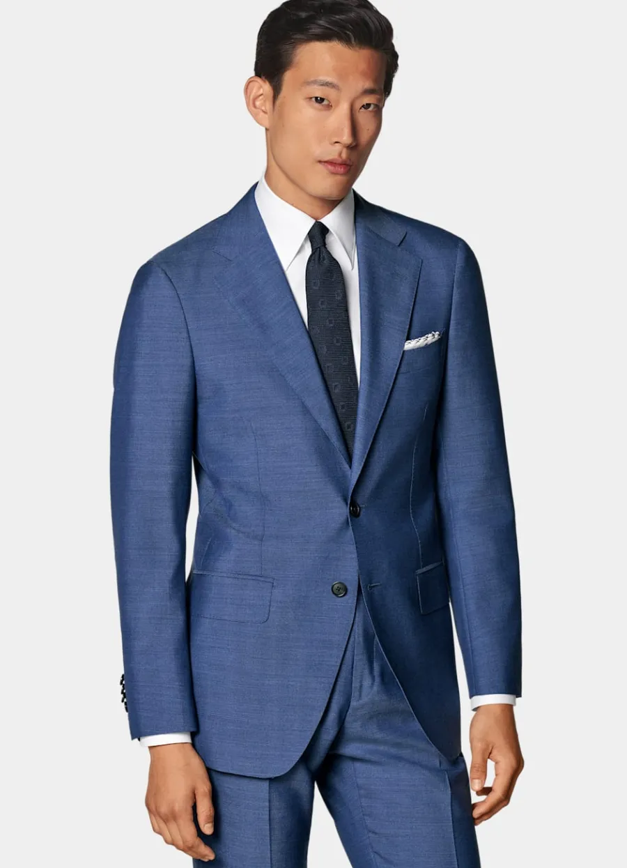 Suitsupply Costume Perennial Havana coupe Tailored bleu moyen Mid Blue Shop