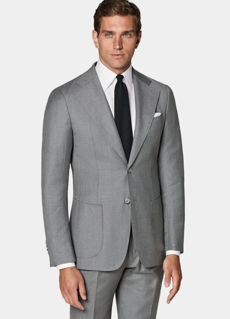 Suitsupply Costume Perennial Havana coupe Tailored gris moyen Cheap