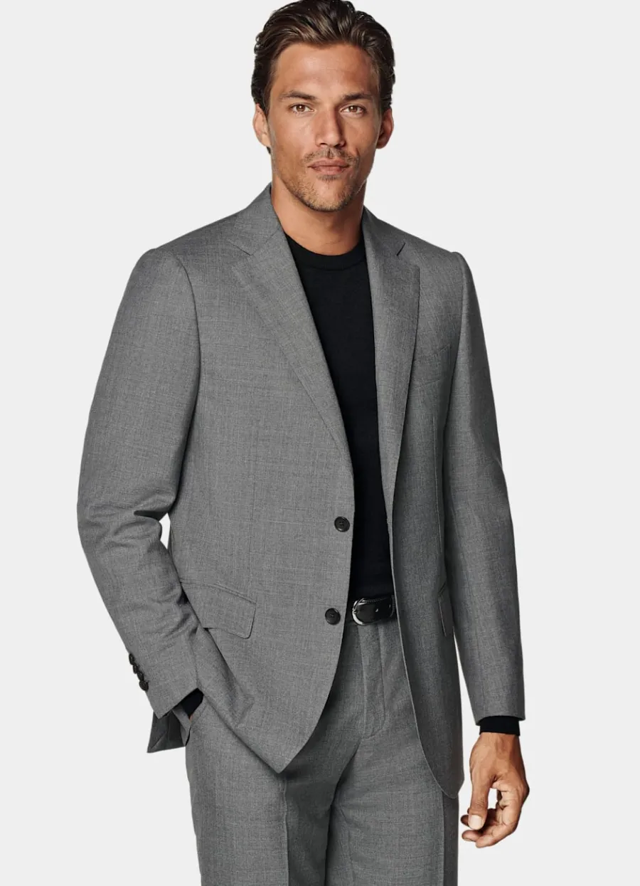 Suitsupply Costume Perennial Lazio coupe Tailored gris moyen Mid Grey Discount