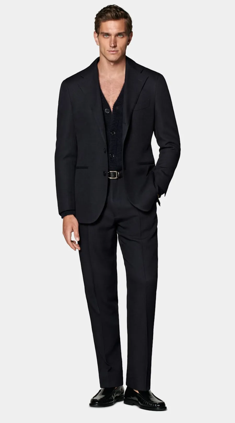 Suitsupply Costume Roma coupe Relaxed bleu marine Sale