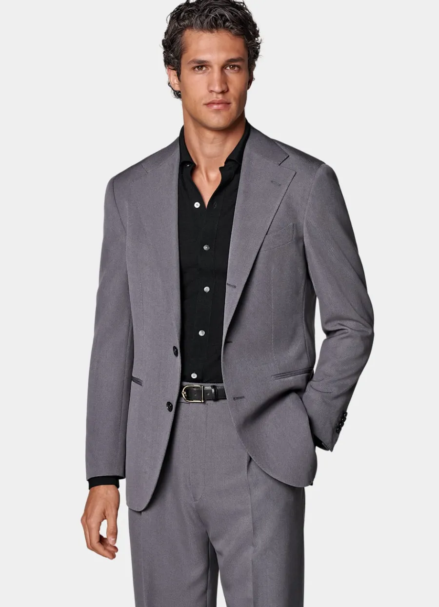 Suitsupply Costume Roma coupe Relaxed gris moyen Cheap