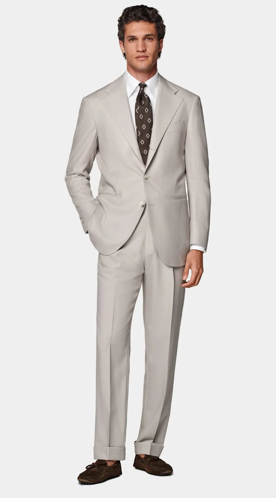 Suitsupply Costume Roma coupe Relaxed taupe clair Outlet