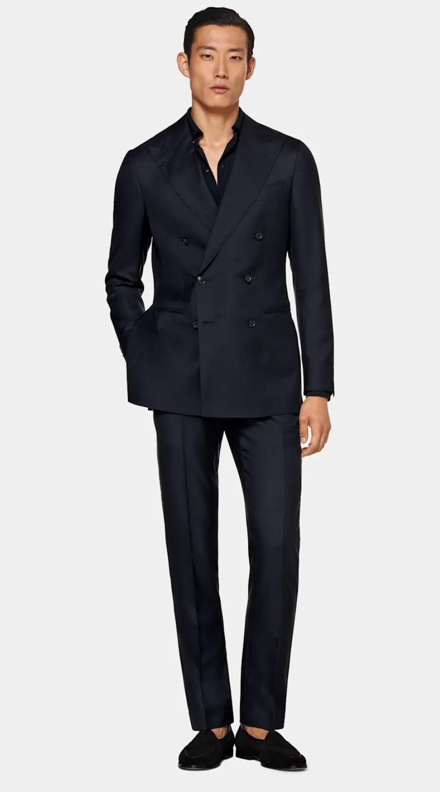 Suitsupply Costume sur mesure Custom Made bleu marine Discount