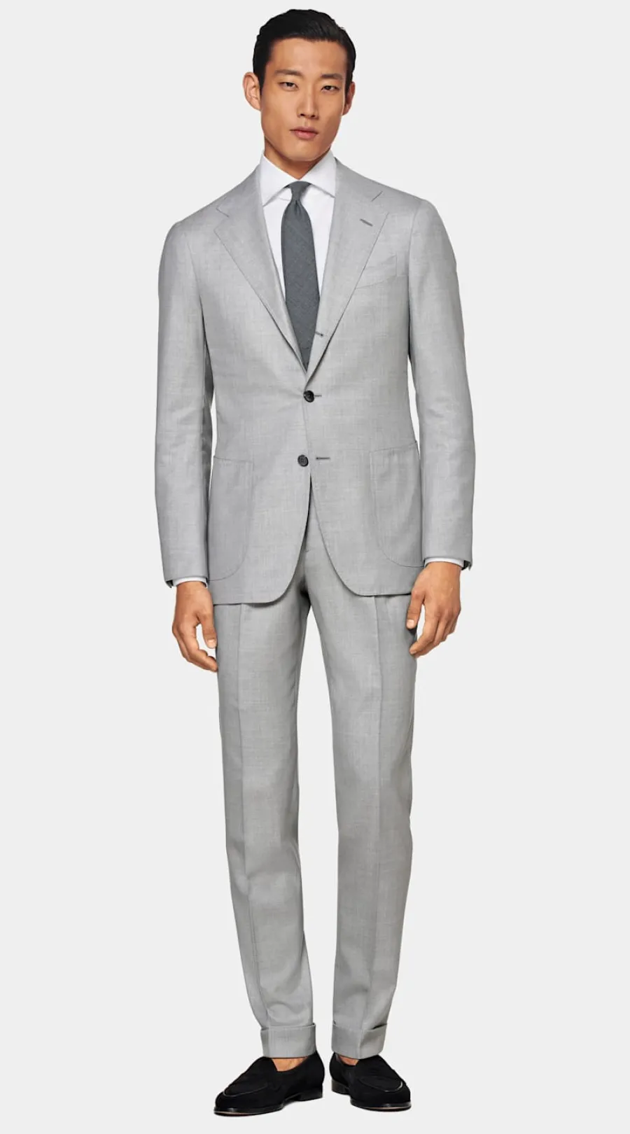 Suitsupply Costume sur mesure Custom Made gris clair Discount