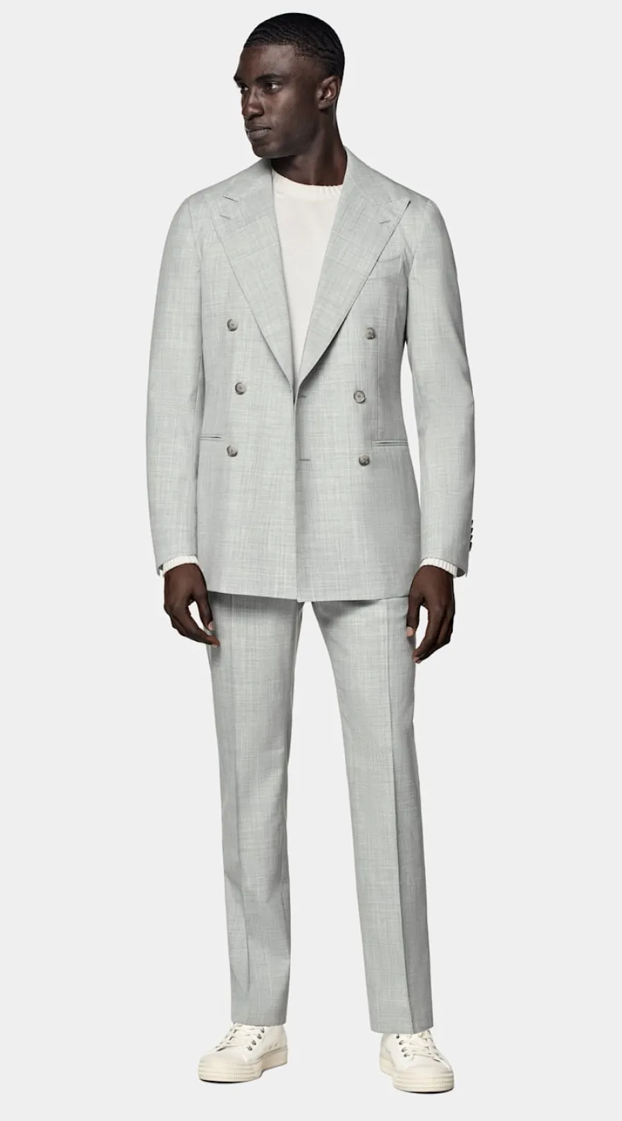 Suitsupply Costume sur mesure Custom Made gris clair Discount