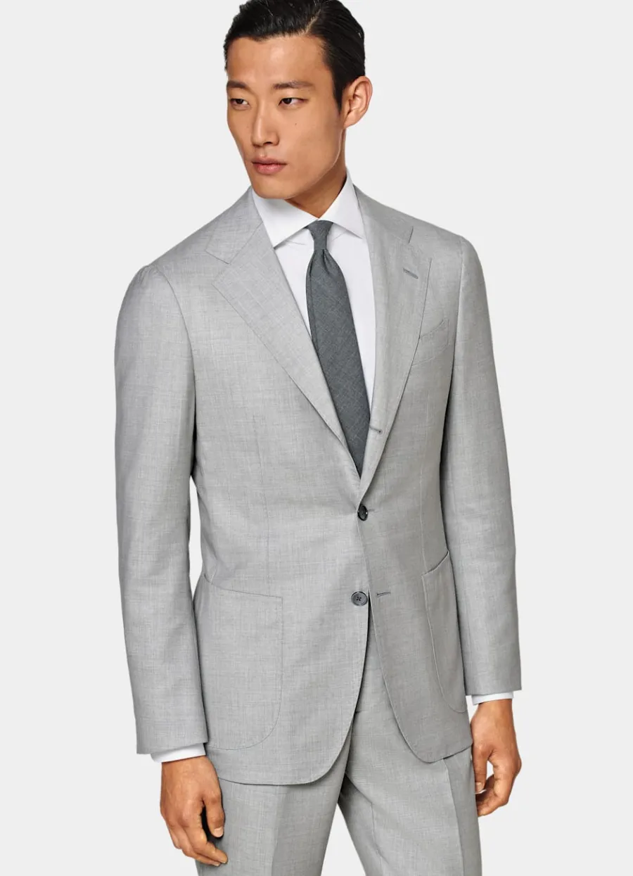 Suitsupply Costume sur mesure Custom Made gris clair Discount