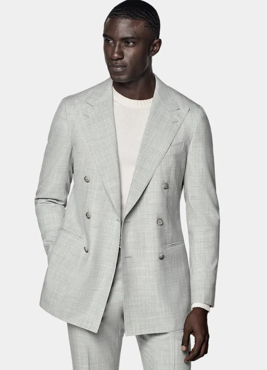 Suitsupply Costume sur mesure Custom Made gris clair Discount