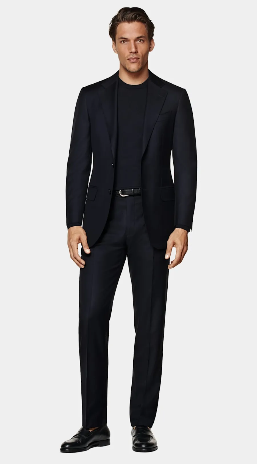 Suitsupply Costume trois pièces Havana coupe Tailored bleu marine Cheap