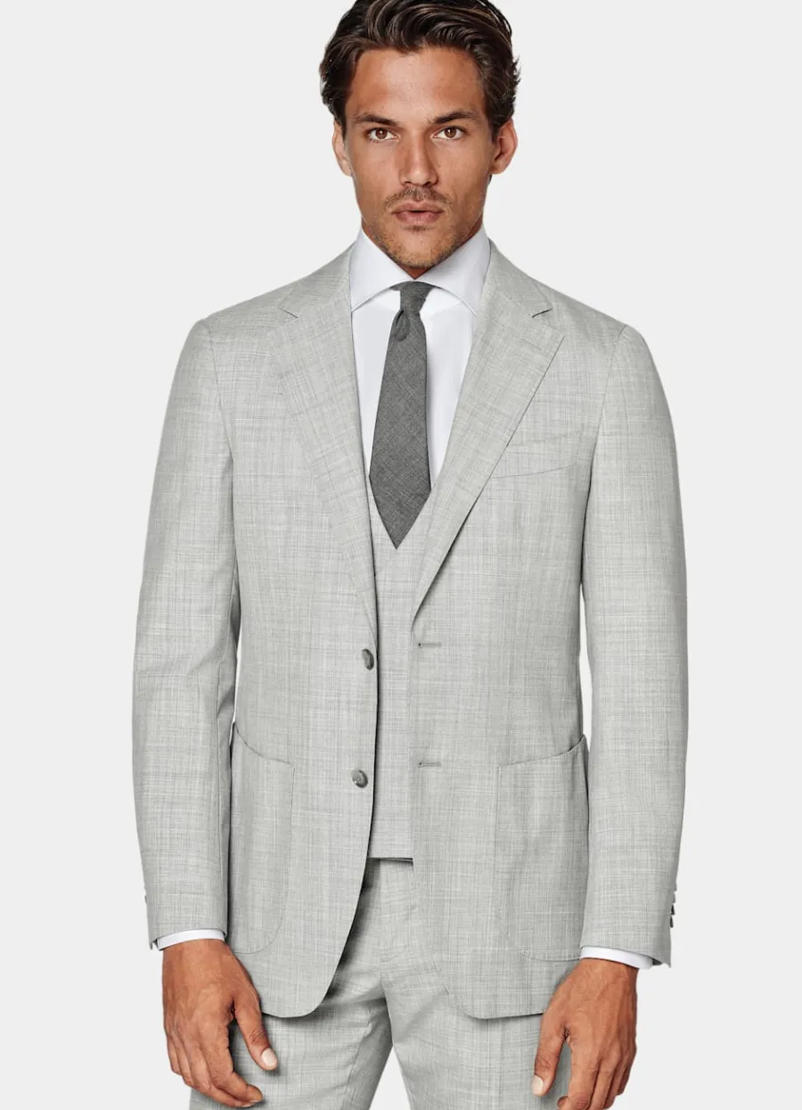 Suitsupply Costume trois pièces Havana coupe Tailored gris clair Store