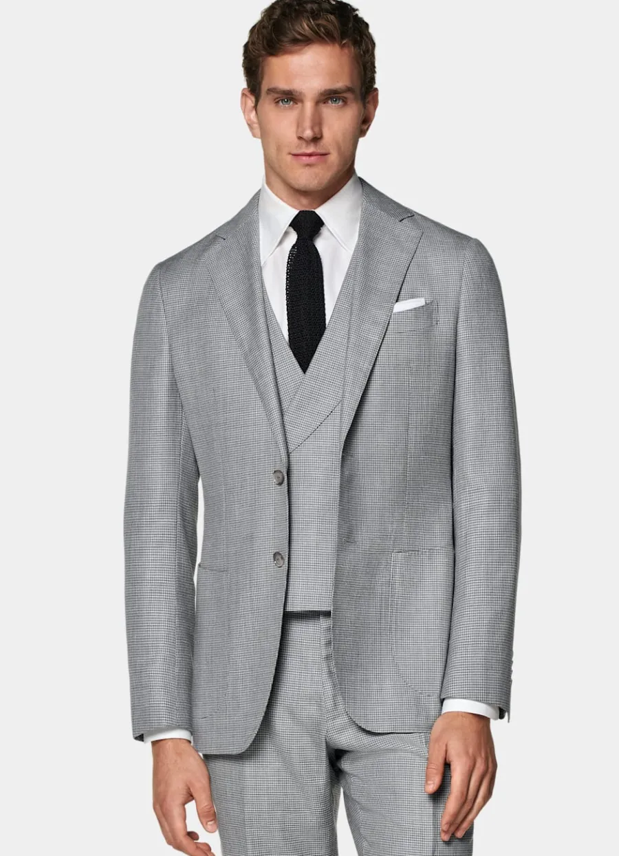 Suitsupply Costume trois pièces Havana coupe Tailored gris clair New