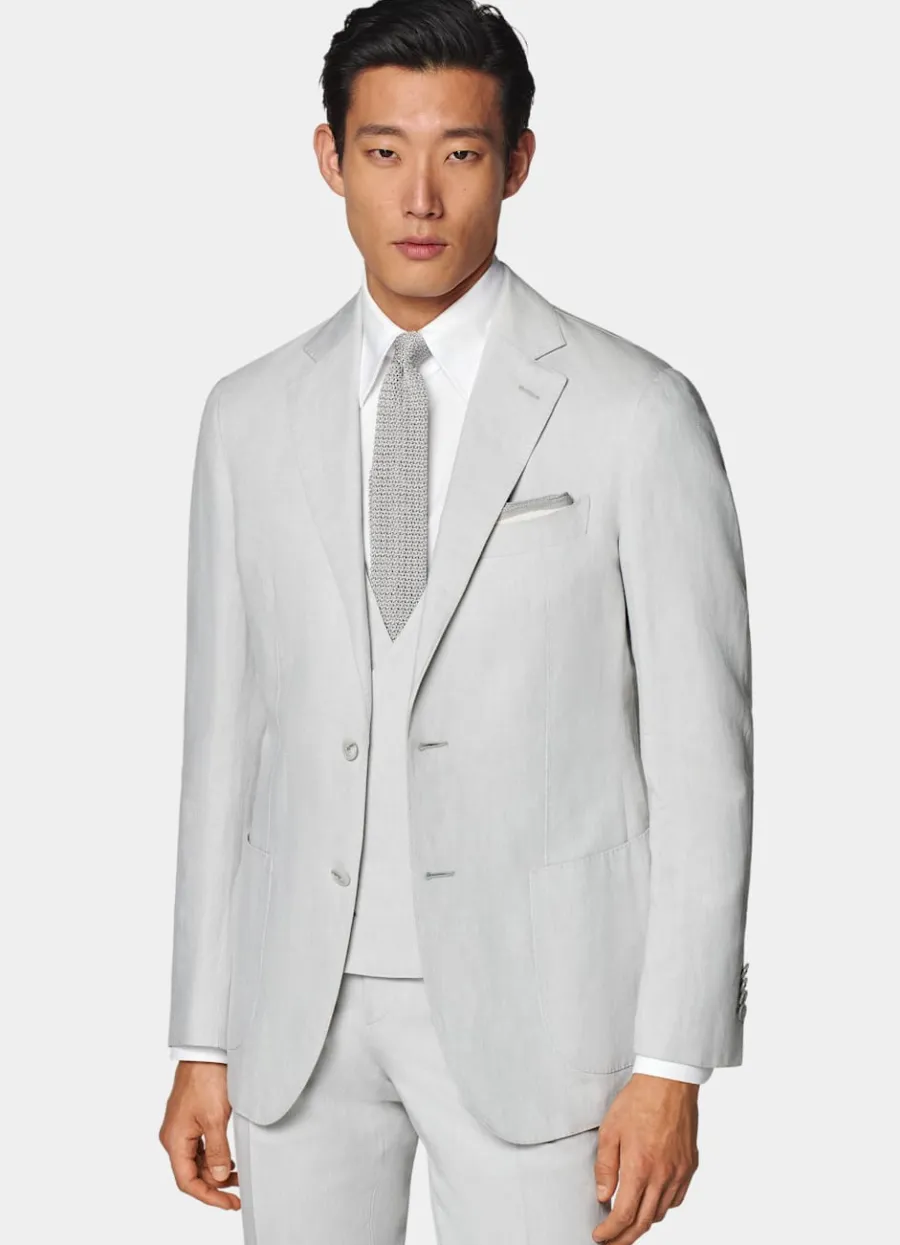 Suitsupply Costume trois pièces Havana coupe Tailored gris clair Sale