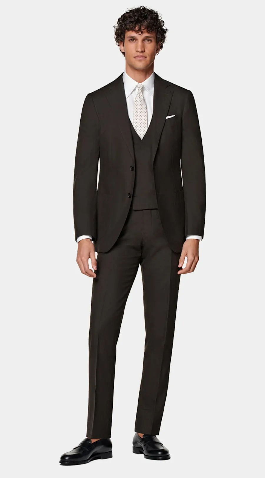 Suitsupply Costume trois pièces Havana coupe Tailored marron foncé Online