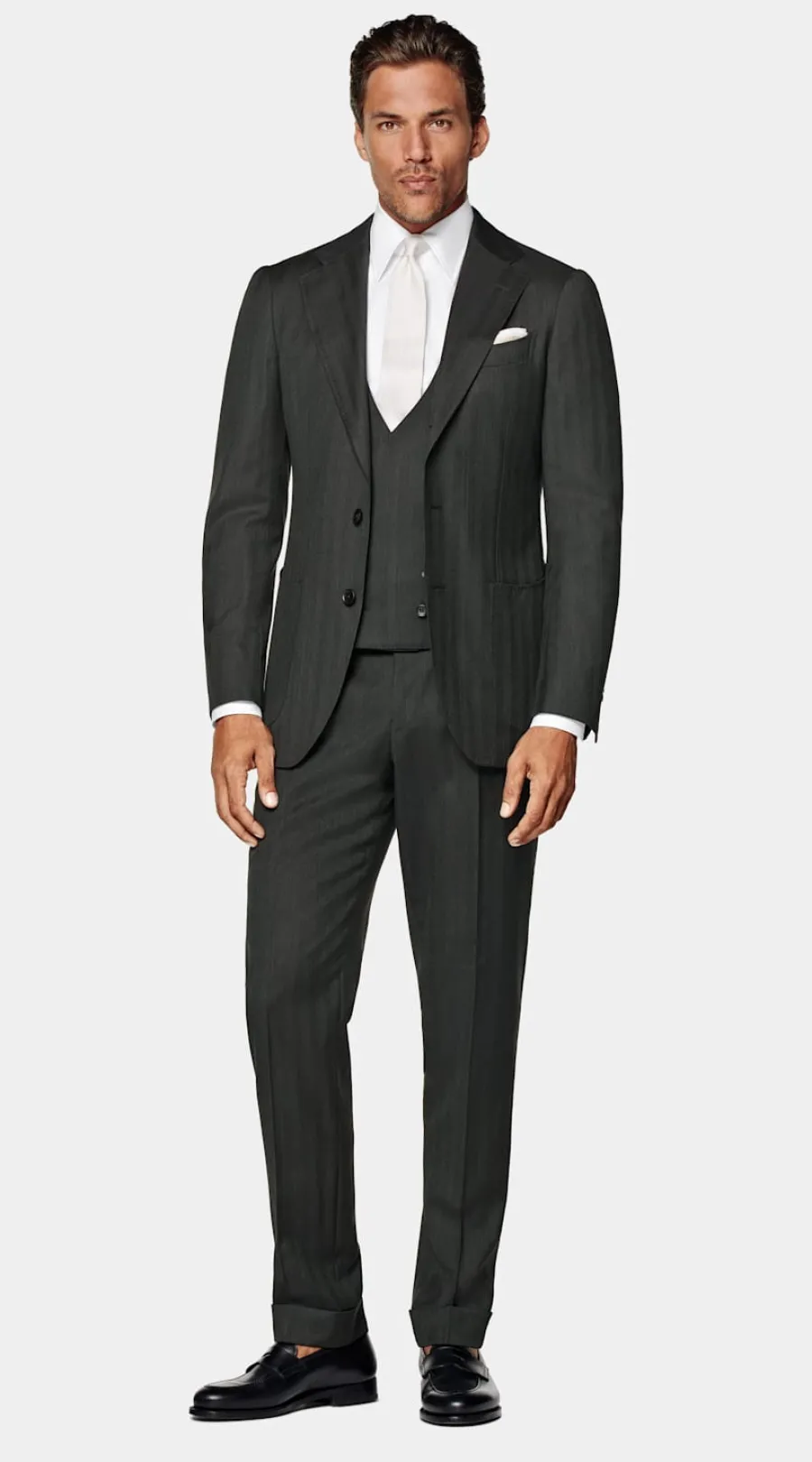 Suitsupply Costume trois pièces Havana coupe Tailored vert foncé Flash Sale