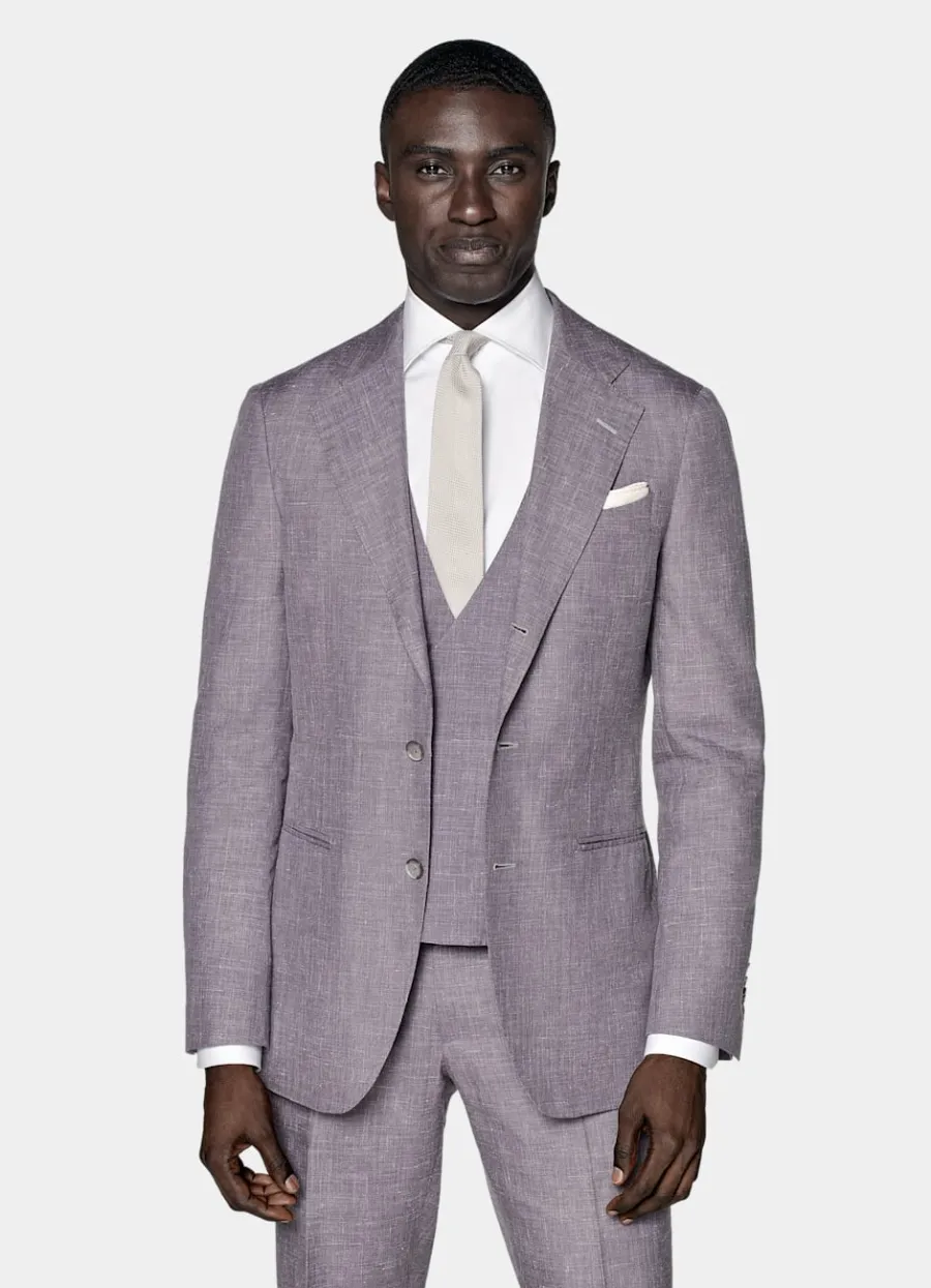 Suitsupply Costume trois pièces Lazio coupe Tailored violet Hot