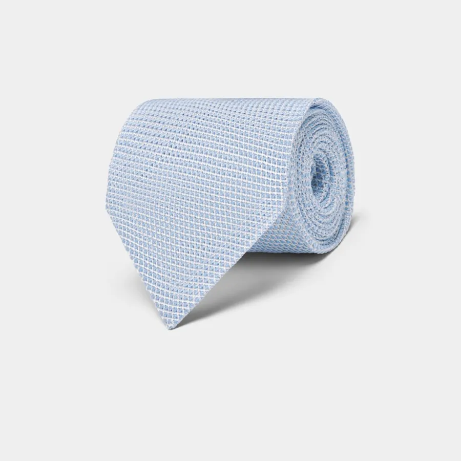 Suitsupply Cravate grenadine bleu clair Light Blue Best