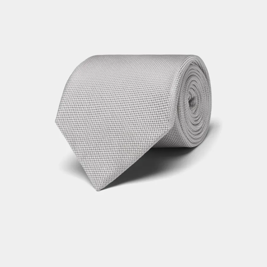 Suitsupply Cravate gris clair Light Grey Best