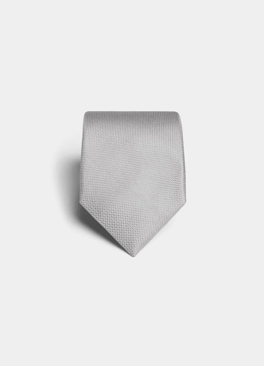 Suitsupply Cravate gris clair Light Grey Best