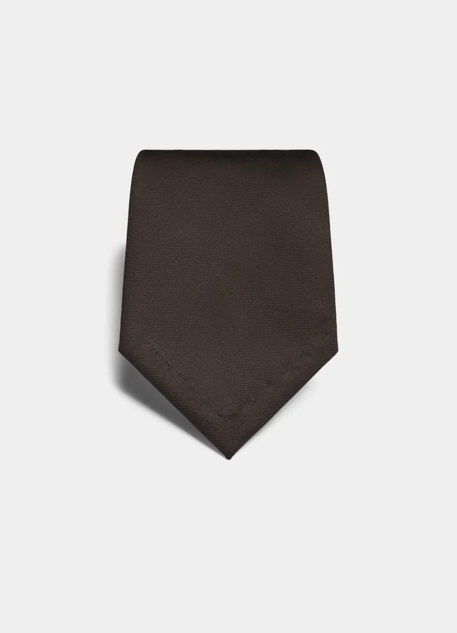 Suitsupply Cravate marron Brown Fashion