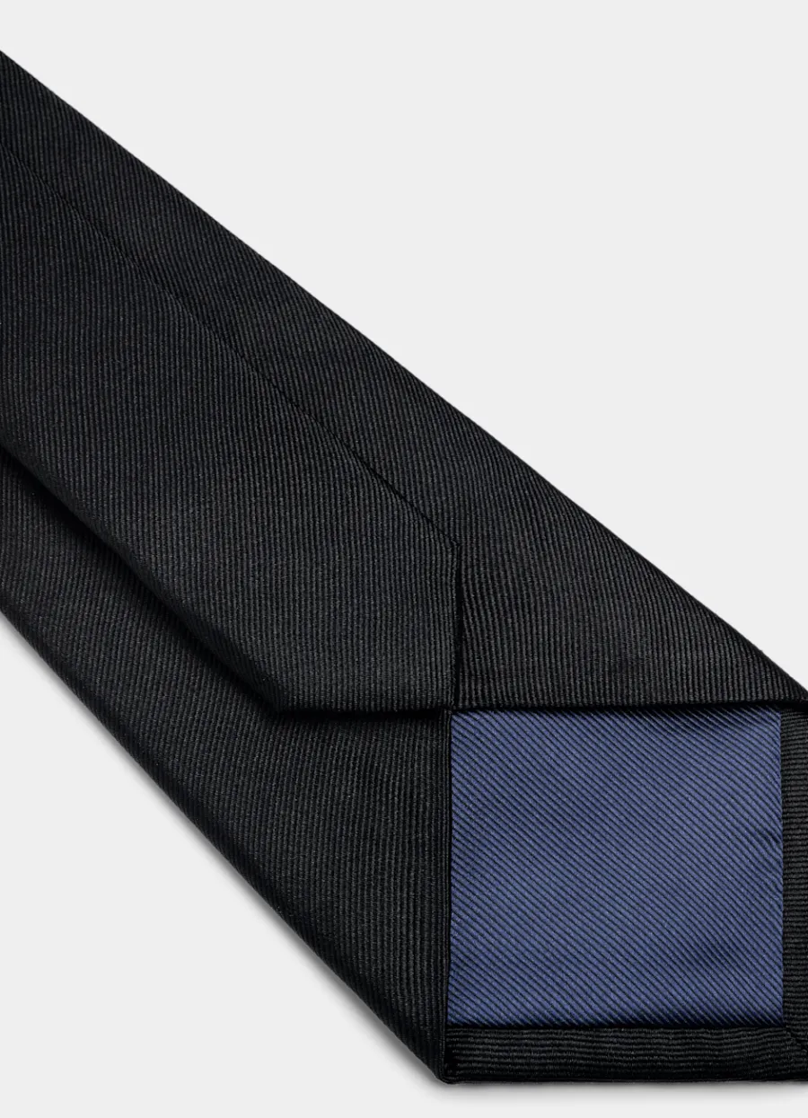 Suitsupply Cravate noire Black Clearance