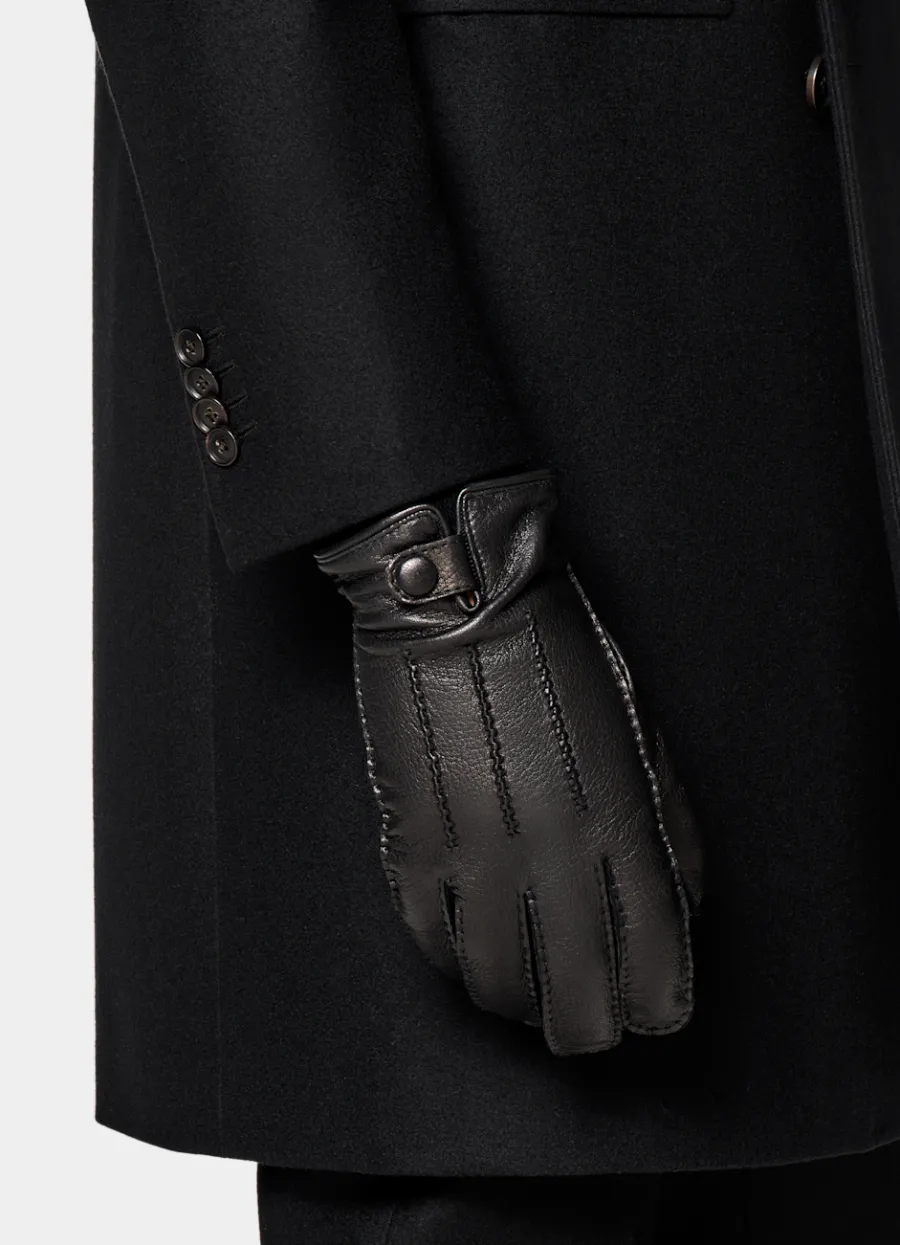 Suitsupply Gants noirs Discount