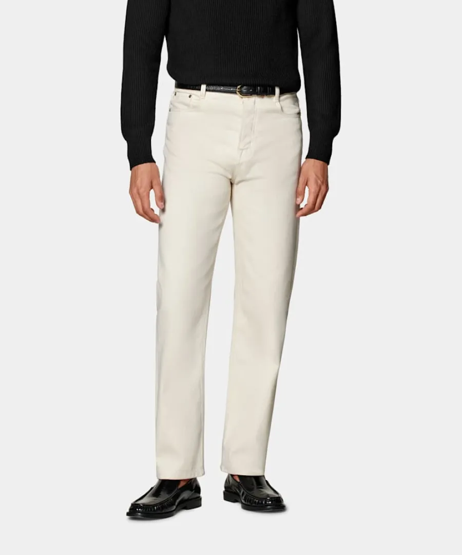 Suitsupply Jean Straight Leg blanc cassé Off-White Best