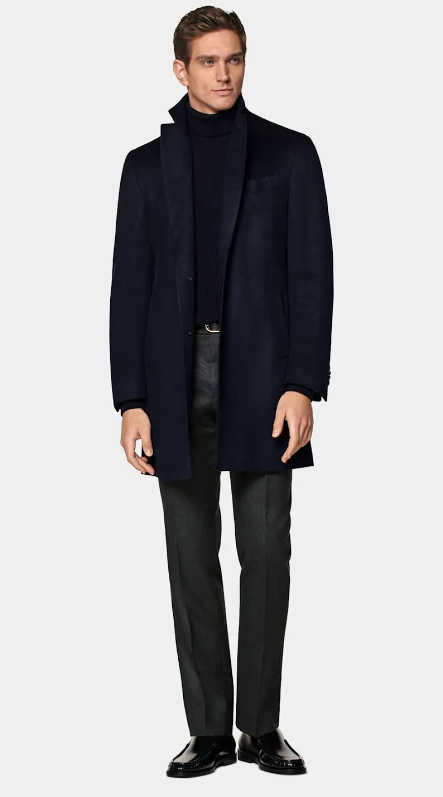 Suitsupply Manteau bleu marine Navy Flash Sale