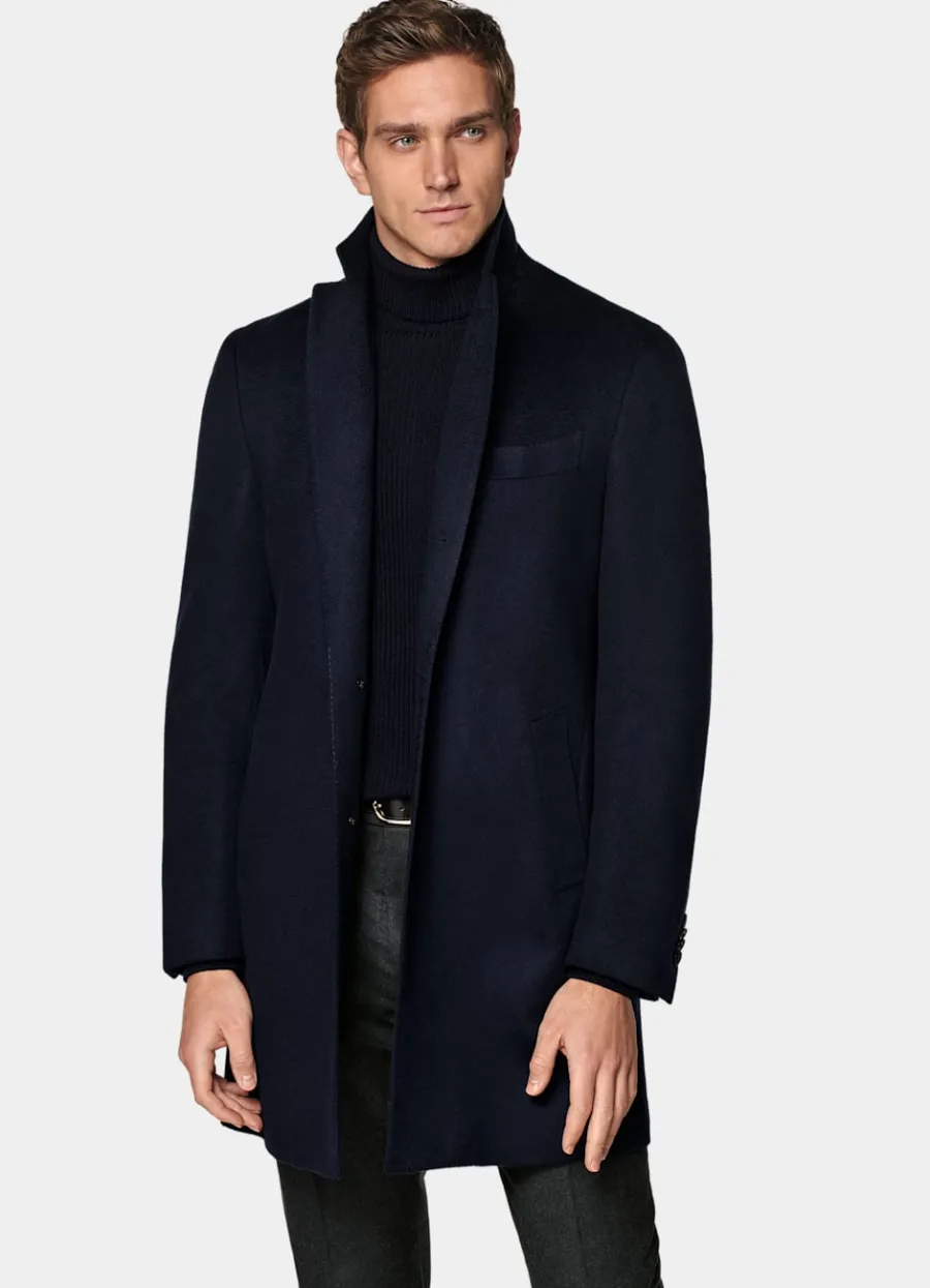 Suitsupply Manteau bleu marine Navy Flash Sale