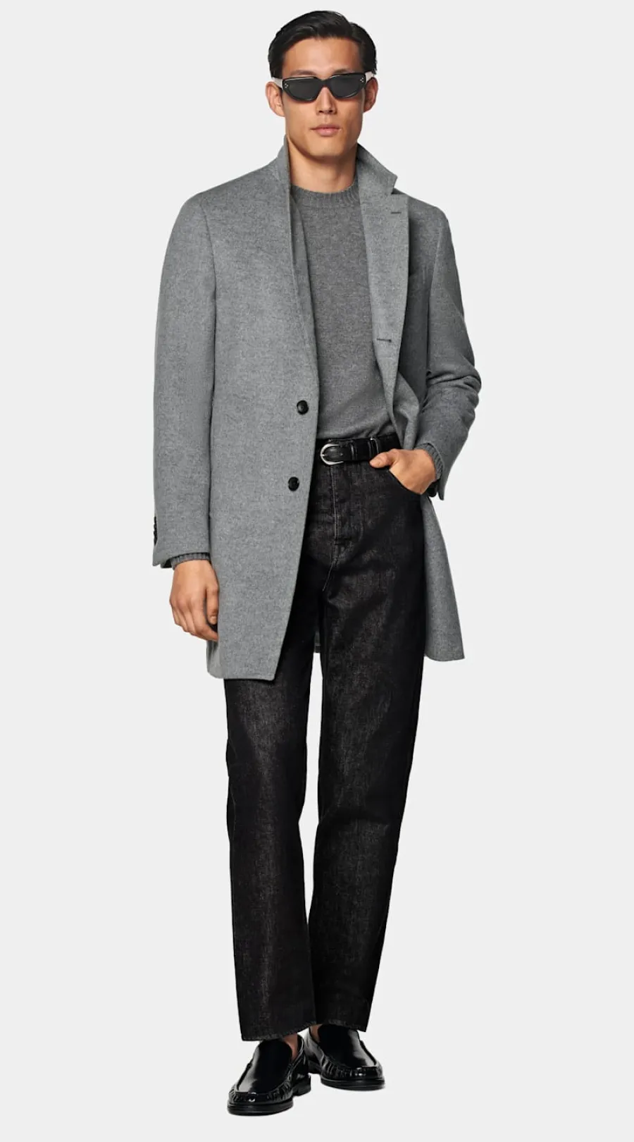 Suitsupply Manteau gris clair Light Grey Store