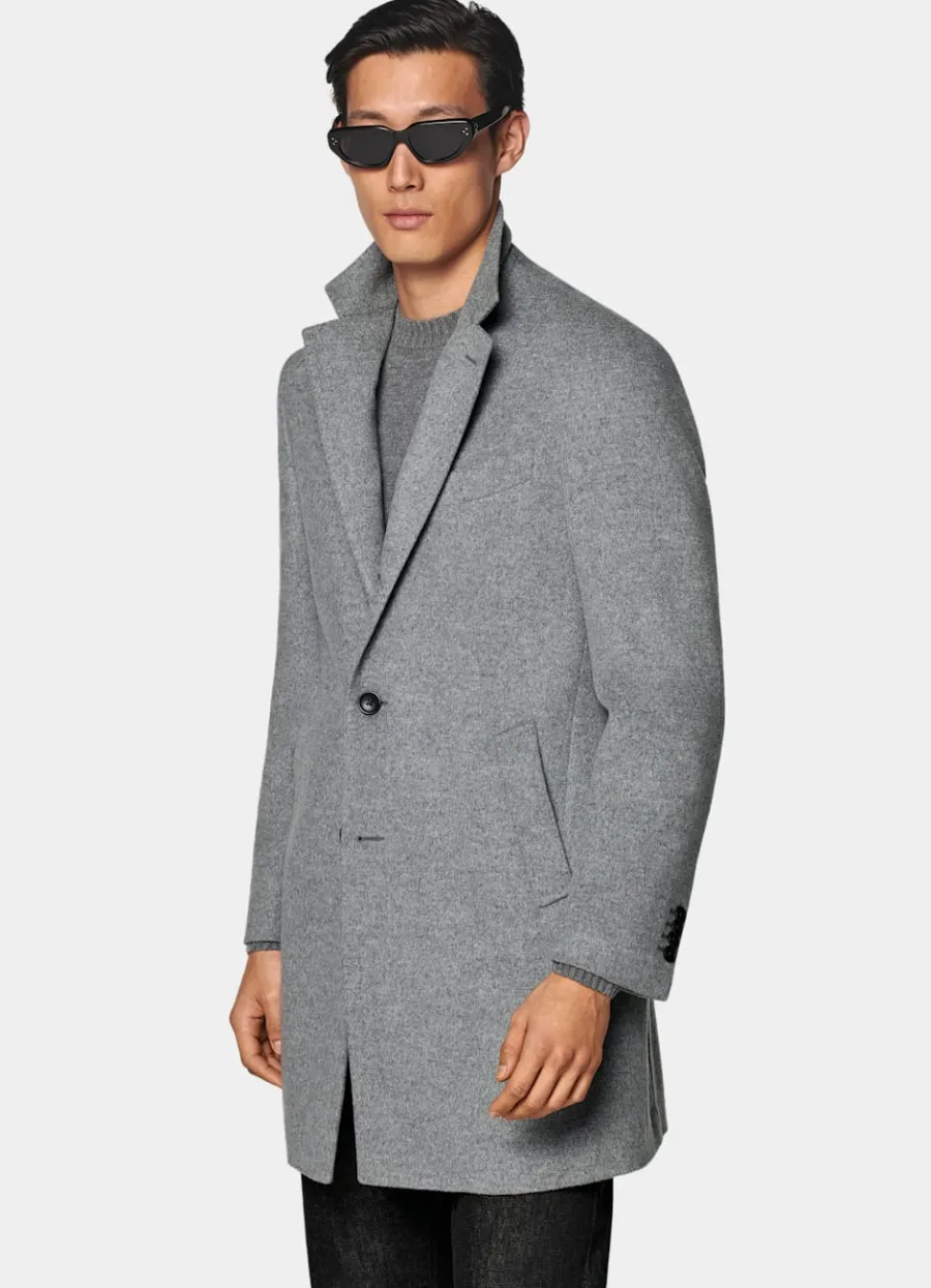 Suitsupply Manteau gris clair Light Grey Store