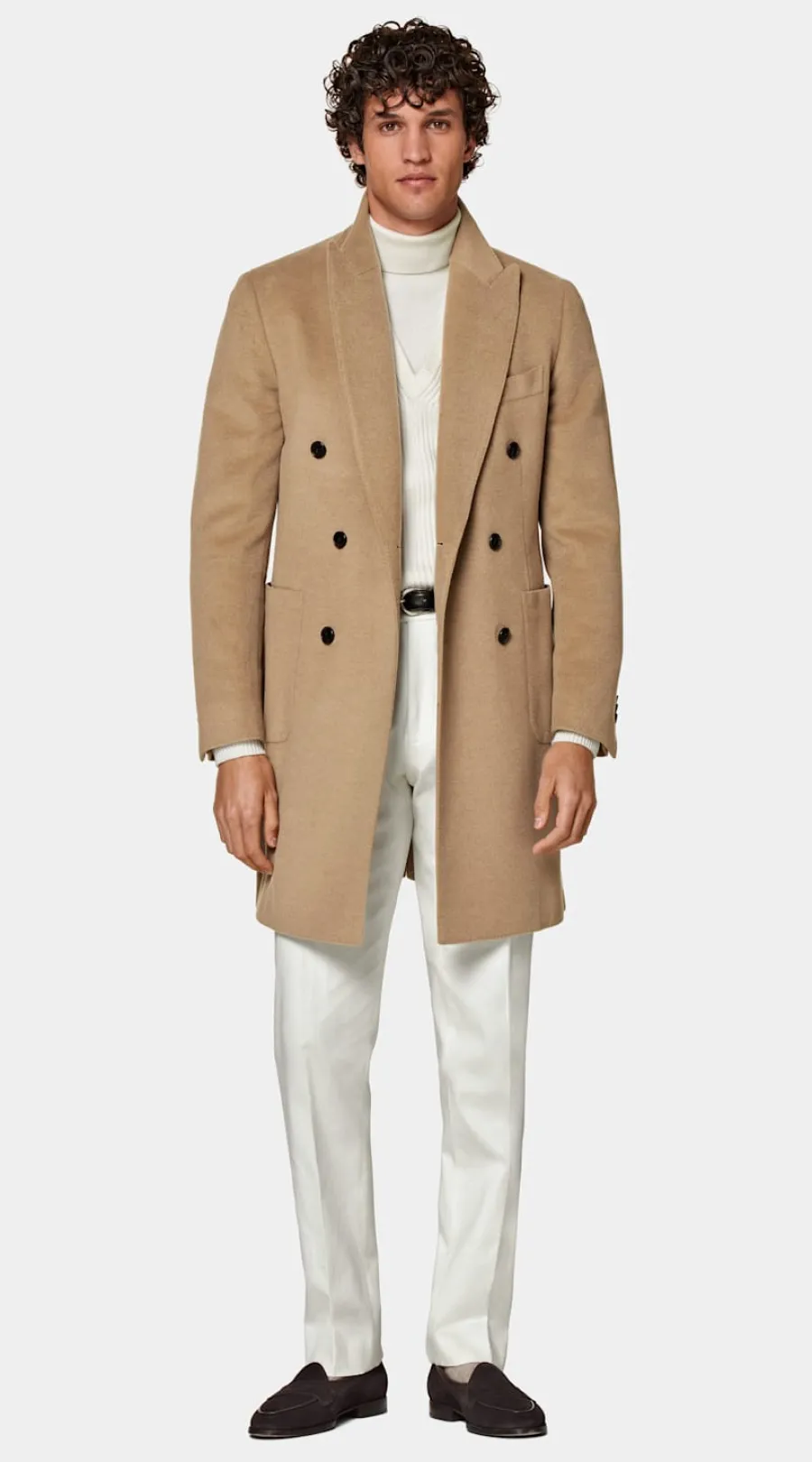 Suitsupply Manteau marron moyen Sale