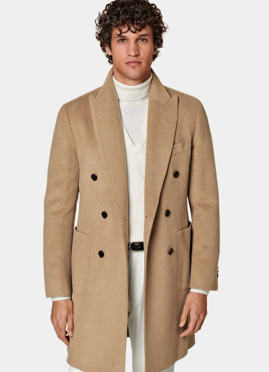 Suitsupply Manteau marron moyen Sale