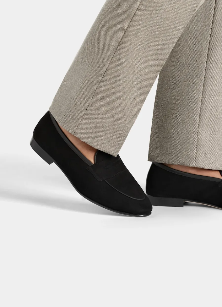 Suitsupply Mocassins noirs Black Flash Sale