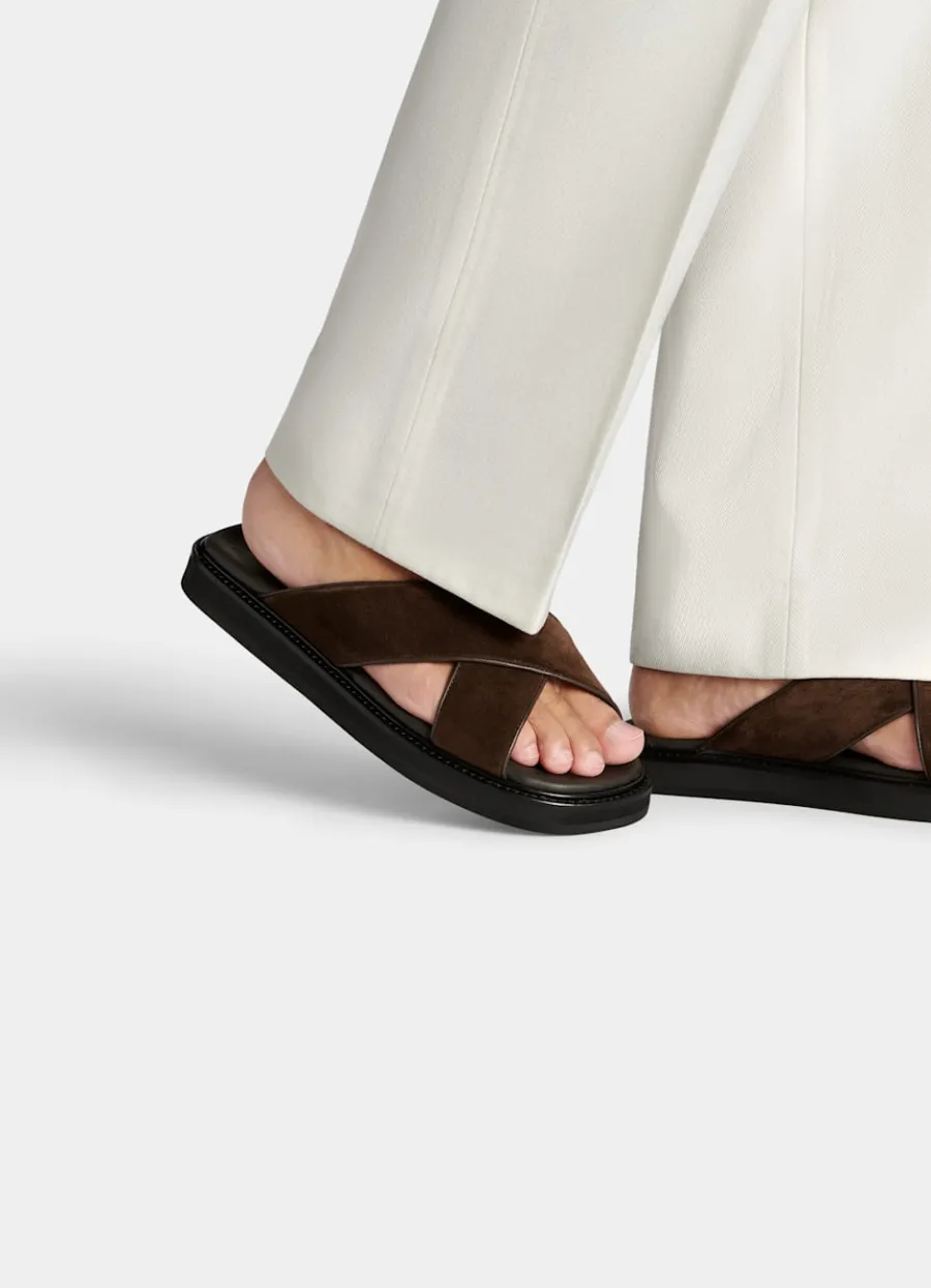 Suitsupply Mules marron foncé Clearance