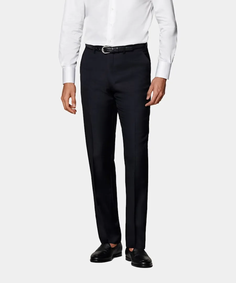 Suitsupply Pantalon de costume Slim Leg Straight bleu marine Navy Sale