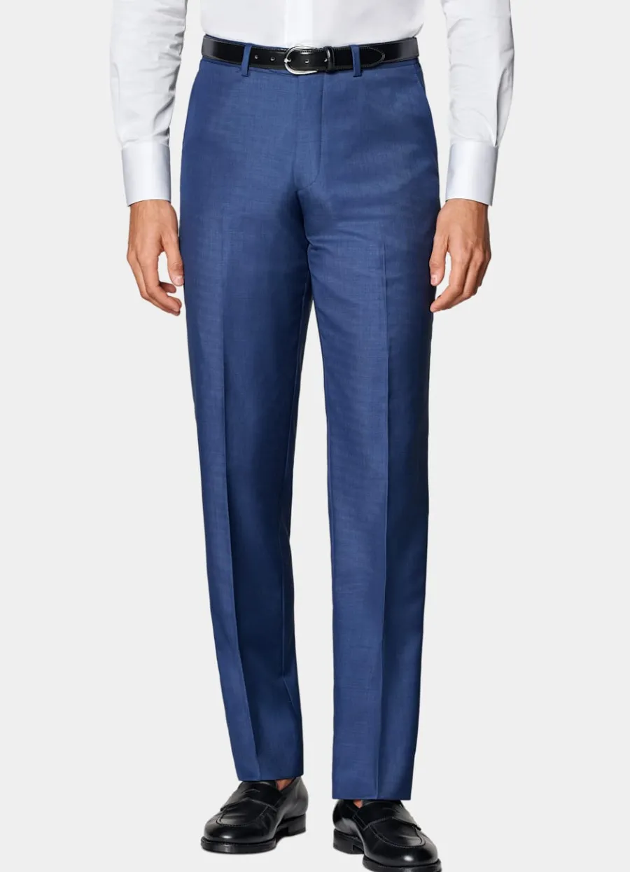 Suitsupply Pantalon de costume Slim Leg Straight bleu moyen Mid Blue Best