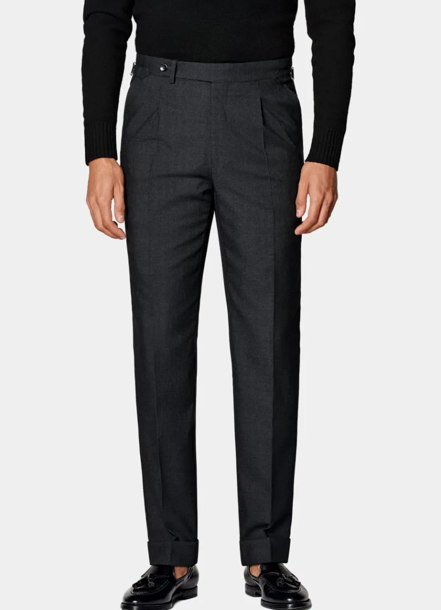 Suitsupply Pantalon Slim Leg Tapered gris foncé Dark Grey Hot