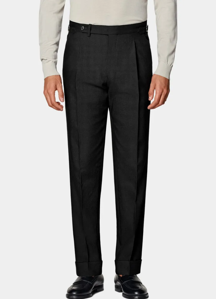 Suitsupply Pantalon Slim Leg Tapered noir Black Discount