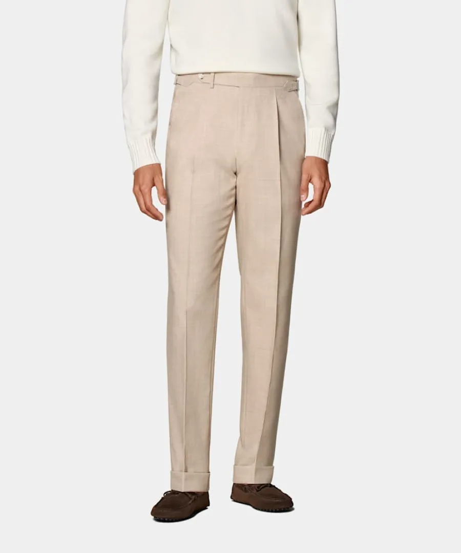 Suitsupply Pantalon Slim Leg Tapered sable Sand Flash Sale